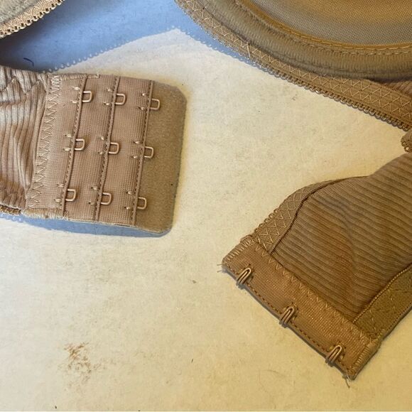 Rachel Curvy Collection Bra Underwire Padded Nude with Lace trim Size 38D - Picture 6 of 9